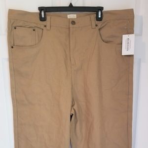 Parish Nation Men's Jeans NWT Khaki Cotton Blend